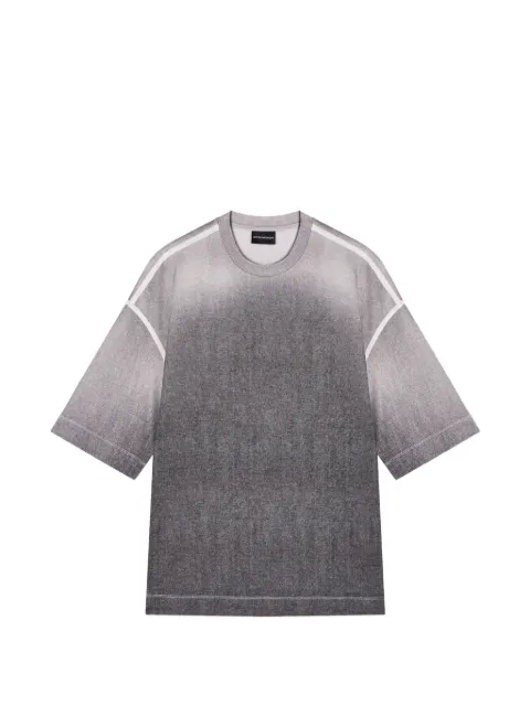 Emporio Armani oversized degradé T-shirt Grey EM005255AF10017
