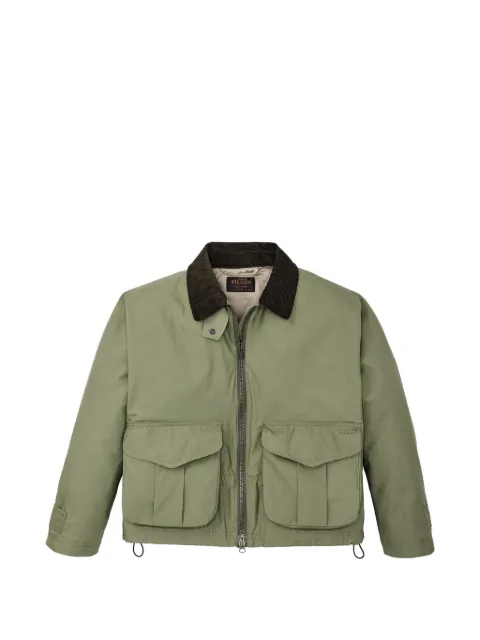 Filson oversized flap-pocket zip-up jacket Green FWCPS0078W0889