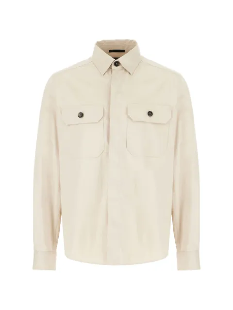 Zegna pocket-details shirt jacket Neutrals SOT8BUHV16A3