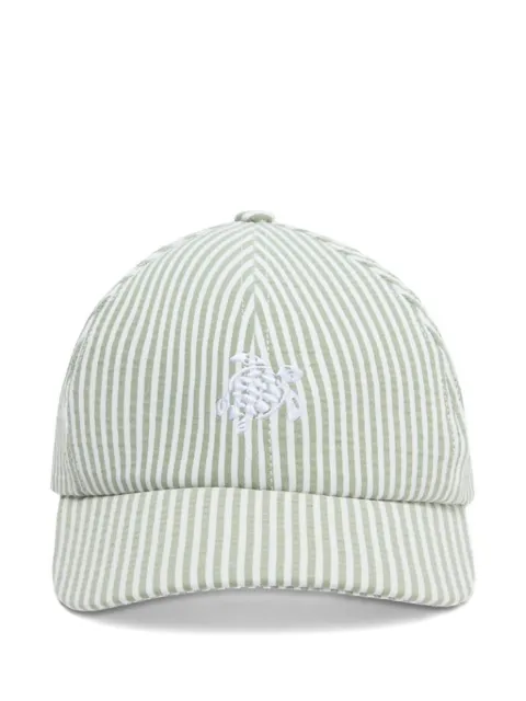 Vilebrequin striped hat Green OMAEY701