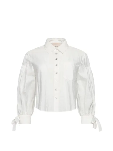 Cinq A Sept Finch bow sleeve shirt White ZW21395130ZWHT