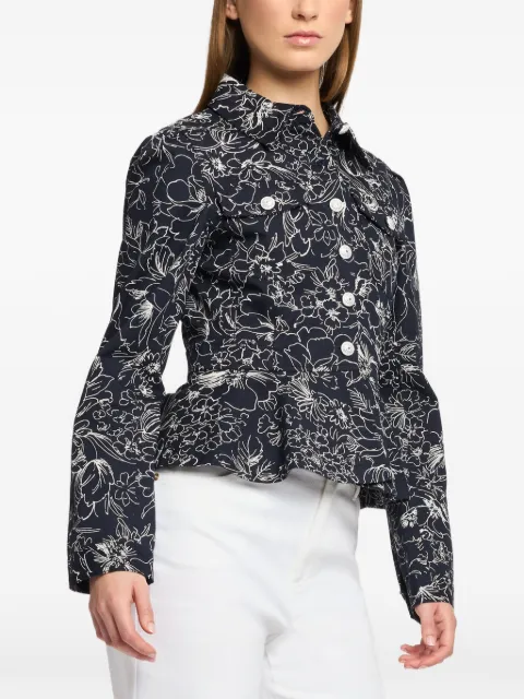 Cinq A Sept Lainy floral-print jacket Blue ZJ99411620ZNVW