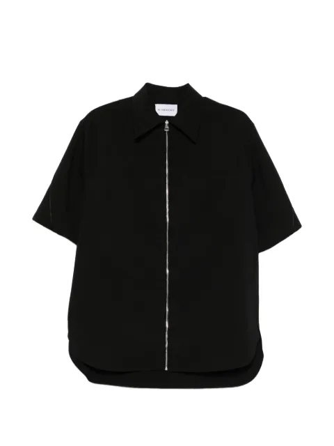 Givenchy zip-up short-sleeve shirt Black BM618416E9