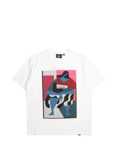 BY PARRA Reading the Square cotton T-shirt White 55165