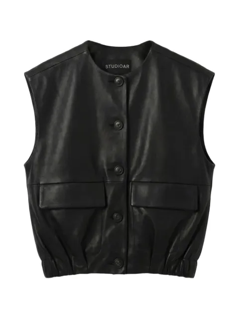 Studio Ar button gilet Black 020L26102701