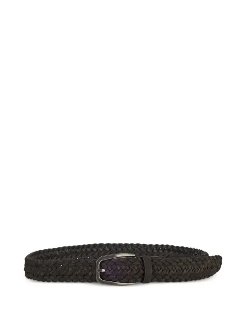Zegna braided leather belt Brown RLHTPFB021AZAMO008