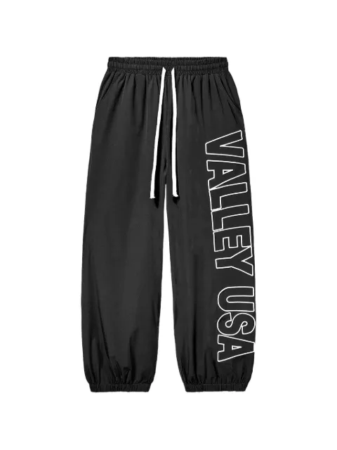 Vale elasticated-waistband track pants Black VAL141