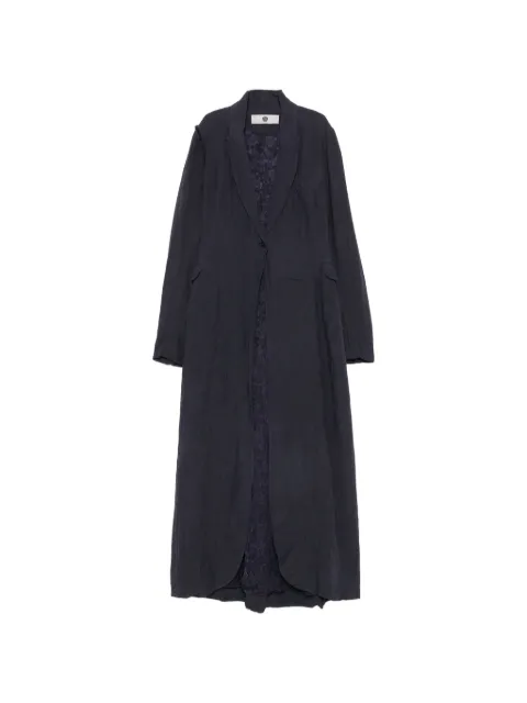 Marc Le Bihan crinkled coat Blue 2302PE26