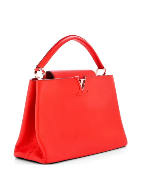 Louis Vuitton Pre-Owned Capucines Bag Leather GM satchel Red XDYXYWXAN0Z2TR0K