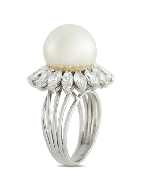 LB Exclusive pearl-embellishment ring Silver MF21031726