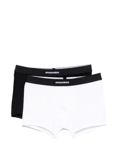DSQUARED2 logo-waistband trunks (set of two) White DCX210070ISA01