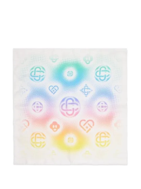 Casablanca logo-pattern scarf White ASP26ACC05303