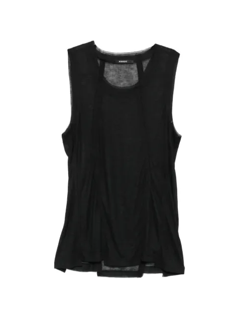 SONGZIO scoop-neck vest Black MI3TS731BK