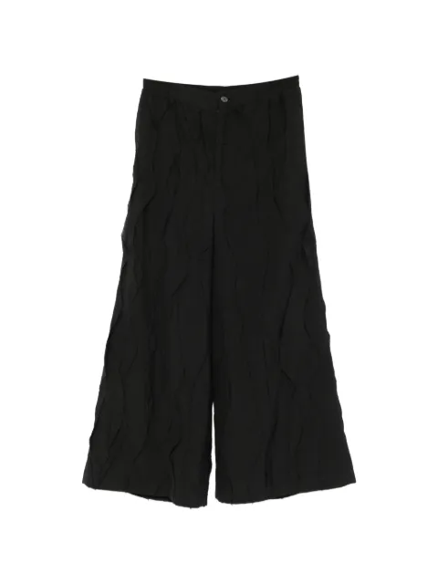 SONGZIO Fragment frayed-detail trousers Black MI2PT711BK