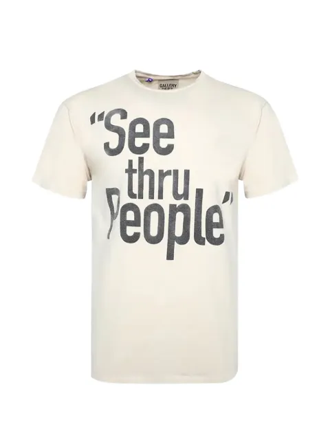 GALLERY DEPT. slogan-print T-shirt Neutrals GD084