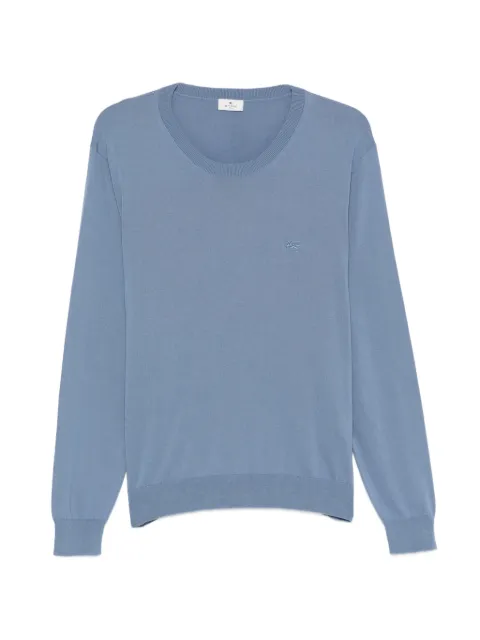 ETRO Pegaso-embroidered sweater Blue MRKF0096AQ408