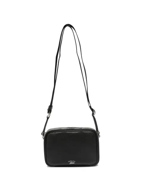 Gucci Lira pebbled leather messenger bag Black 867319AAGDR