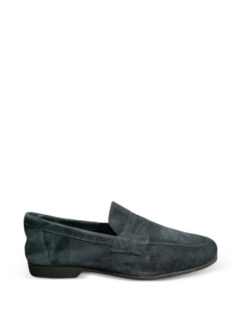 ANTICA CUOIERIA suede loafers Blue 22845VM6AMALFI
