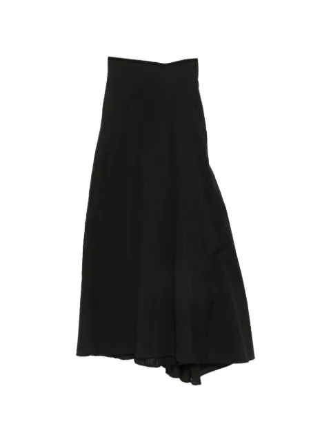Marc Le Bihan crinkled asymmetric skirt Black 2571PE26