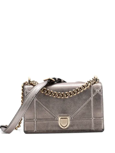 Christian Dior Pre-Owned Diorama Flap Bag Lambskin Small crossbody bag Metallic V2MWLQ1ETC21ROFQ