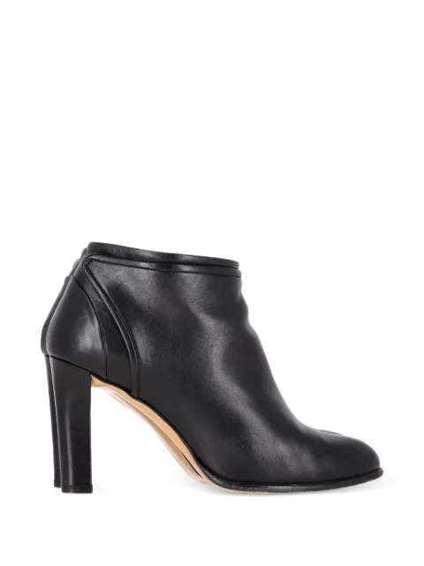 Ferragamo Pre-Owned leather ankle boots Black NAPPUGBSH400394W