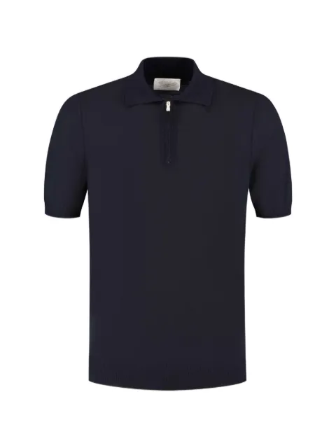 Marco Pescarolo zip polo shirt Blue M653M0104