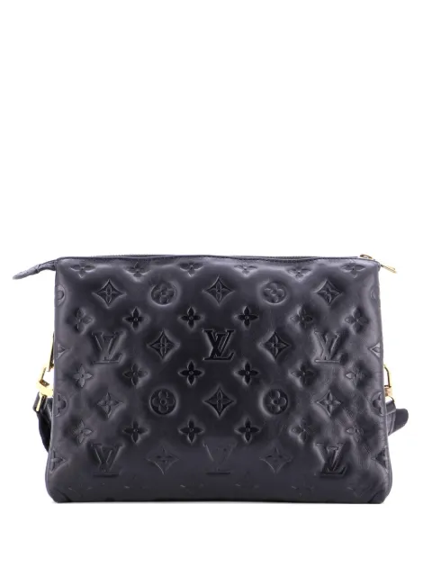 Louis Vuitton Pre-Owned Coussin Bag Monogram Embossed Lambskin PM crossbody bag Black TWRHVFVKSIZFGMRP