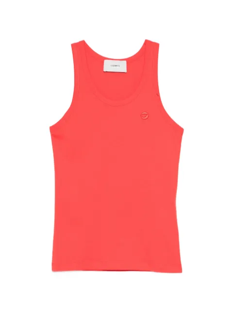 Coperni logo-embroidered tank top Red COPJS12F5009D