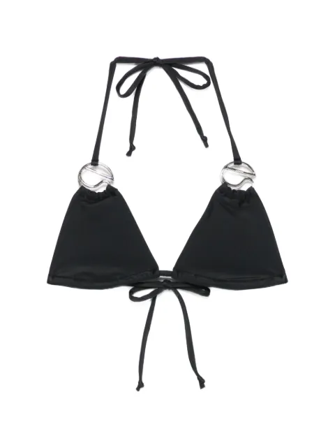 Coperni logo-appliqué bikini top Black COPSW12F5021A