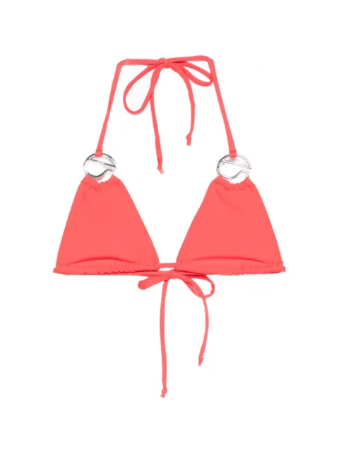 Coperni logo-appliqué bikini top Red COPSW12F5021A