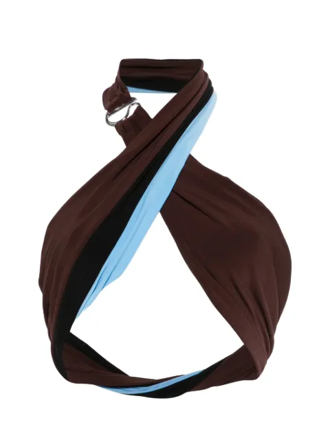 Coperni halterneck top Brown COPT147F5022