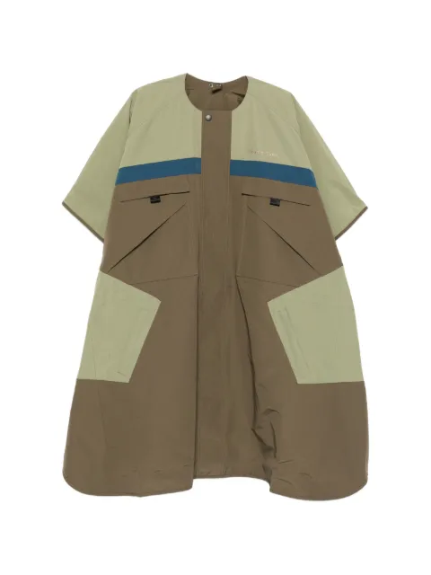 Martine Rose colour-block panelled coat Brown 768WSP10411