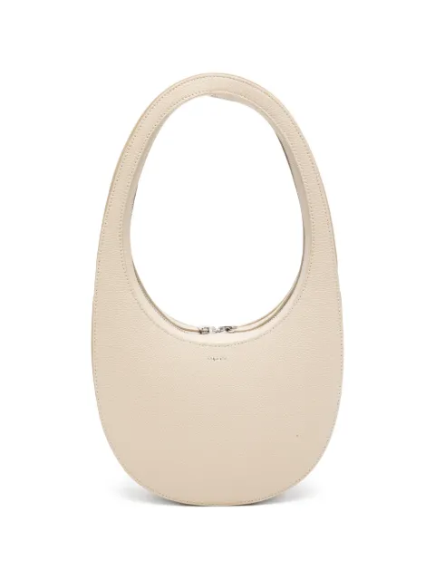 Coperni Swipe grained leather shoulder bag Neutrals COPBA38F6101