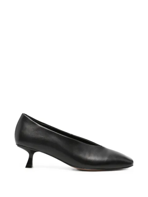SERGIO MORETTI FIRENZE square-toe kitten-heel pumps Black 604426127BLK