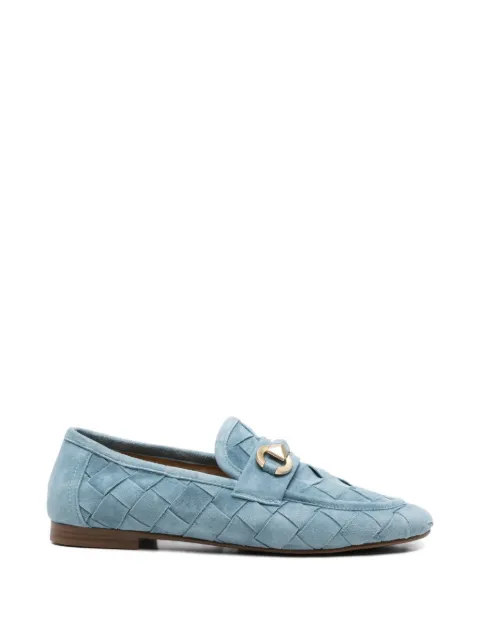 SERGIO MORETTI FIRENZE woven horsebit loafers Blue 604426112BLU