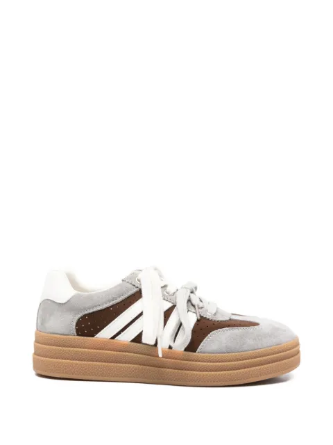 SERGIO MORETTI FIRENZE perforated panelled sneakers Grey 604526121GRY