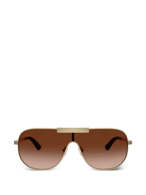 Versace Eyewear Greca-temple pilot-frame sunglasses Gold VE2293125213