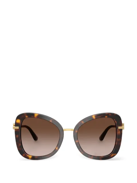 Dolce & Gabbana Eyewear tortoiseshell-effect geometric-frame sunglasses Brown DG4535