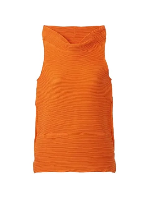 Melitta Baumeister sleeveless ripple top Orange MB15