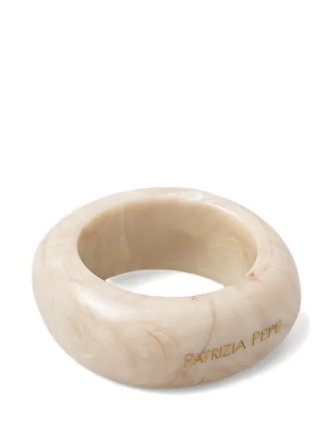 Patrizia Pepe Nature Soul marble-effect logo-print bracelet Neutrals 2J2626M096