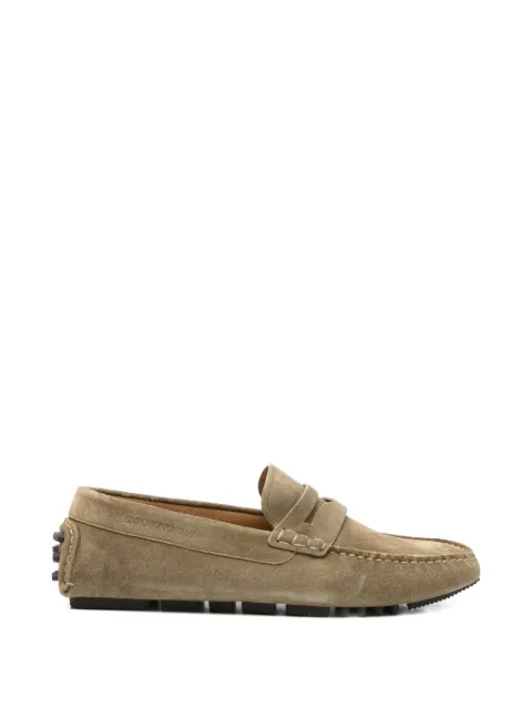 Emporio Armani suede penny loafers Green EM003731AF19687