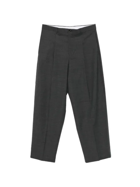 LC23 pleated straight-leg trousers Grey P516