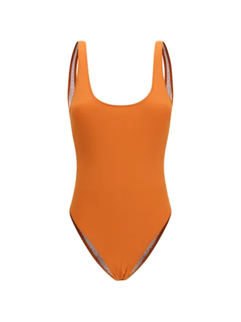 Kristina Ti open-back one-piece swimsuit Orange KIN0131TM0033