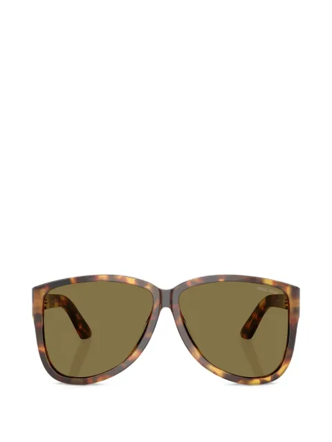 Miu Miu Eyewear geometric-frame sunglasses Brown MUA08S