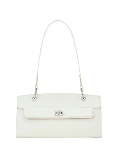 POTAMY flap leather shoulder bag Neutrals PP38409CN02VANILLA26S