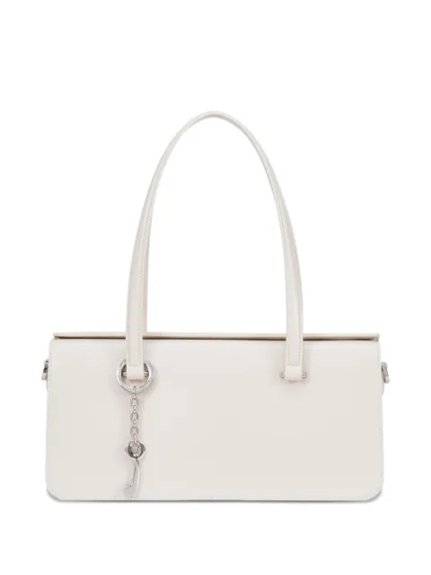 POTAMY charm leather shoulder bag Neutrals PP30287CN02VANILLA26S