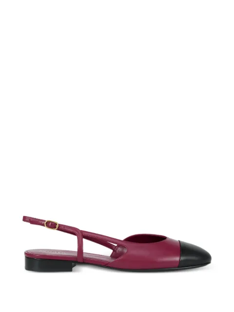 POTAMY cap-toe strap ballet flats Red PP00766CN04MULBEBLACK26S