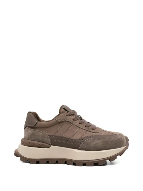SERGIO MORETTI FIRENZE panelled chunky-sole sneakers Brown 604526124