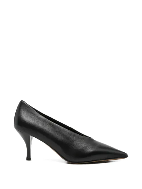 SERGIO MORETTI FIRENZE pointed-toe leather pumps Black 604426105BLK