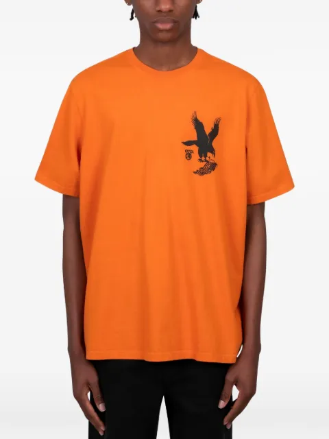One Of These Days eagle-print t-shirt Orange 01D04031